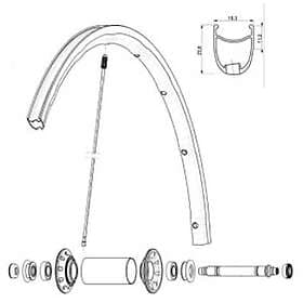 Mavic Ksyrium Slr / R-sys Slr / Ksyrium Pro 2015 Front 10 Units Spokes Svart 282
