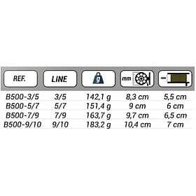 Baetis B500 Flyfishing Reel Svart Line 5 / 7
