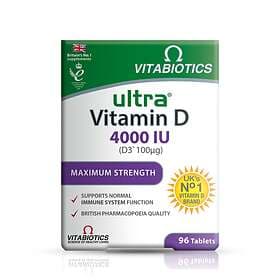 Vitabiotics Ultra Vitamin D3 4000IU 96 Tabletter
