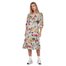 Only Olivia Wrap Midi 3/4 Sleeve Dress Flerfärgad XL Kvinna