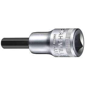 Stahlwille 02050004, Hylssats, 3/8, Metrisk, 5 huvuden, 4 mm, Krom