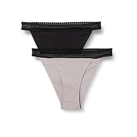 Sloggi 2-pack GO Ribbed Tanga Black/Grey