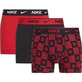 Nike 3P Everyday Cotton Stretch Trunks Red/svart bomull Herr