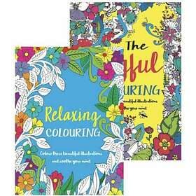 Ideal Martello A4 Adult Colouring Book Relaxing Colour Therapy Pack of 2 Books G
