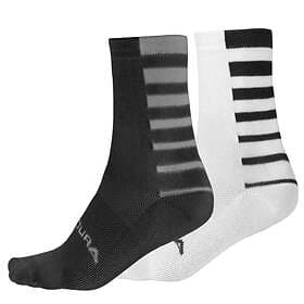 Endura Socks Coolmax Stripe Socks Twin Pack Svart l-xl
