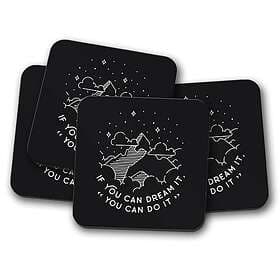 Dream 4 Set It Do It Coaster Mountains Motivation Inspirational #19178