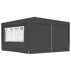 Be Basic Professional Party Tent with Side Walls 4x4m Anthracite Grey 90g/m²