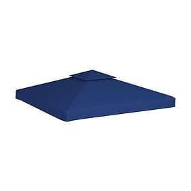 Be Basic Lysthus dekke baldakin erstatning 310g/ m² kremhvit 3 x 3 m