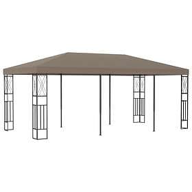 Be Basic Paviljong 6x3 m gråbrun stoff Taupe