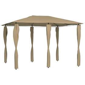 Be Basic Paviljong with side walls 3x4x2.6m Taupe