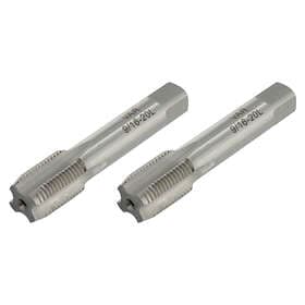 VAR Set Of 2 Crank Taps 20 Mm Silver