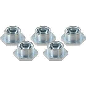 VAR Bag Of 5 Hex Nuts Silver 5.85 mm