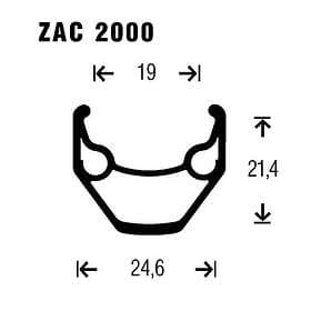 Gurpil Zac M4050 26´´ Cl Disc Mtb Front Wheel Svart 9 x 100 mm