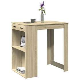 vidaXL Bar table sonoma oak 102x70x103.5 cm constructed wood 812965