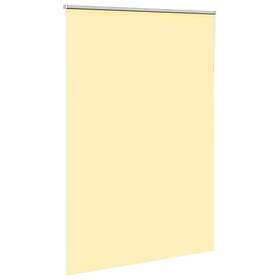 vidaXL Rullgardin mörkläggningsgul 150x210 cm tyg bredd 146,6 cm