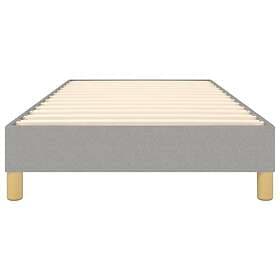 vidaXL Bed Frame light grey 90x200 cm fabric