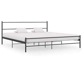 vidaXL Bed Frame svart metall 180x200 cm