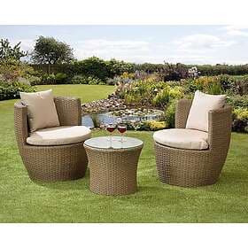 Store Direct (Natural/Brown) GSD Rattan Wicker Bottle Shape Bistro Patio Set Bro