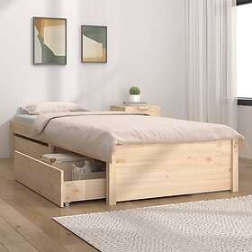 vidaXL Bed Frame with drawers 90x190 cm