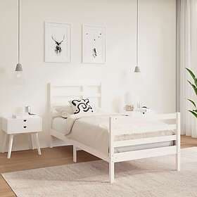 vidaXL Bed Frame solid wood 90x190 cm single bed