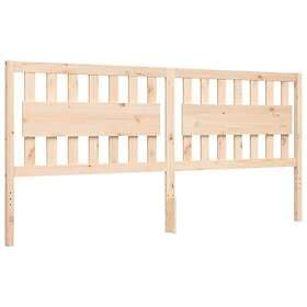 vidaXL Bed Frame med huvudgavel 200x200 cm massivt trä 3192446
