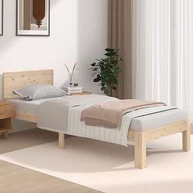 vidaXL Bed Frame solid wood 75x190 cm