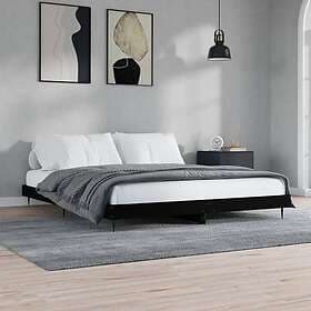 vidaXL Bed Frame svart 200x200 cm konstruerat trä 832214