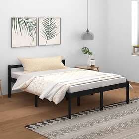vidaXL Bed Frame svart massiv furu 150x200 cm 5FT 810623