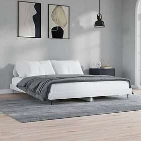 vidaXL Bed Frame white high gloss 180x200 cm engineered wood