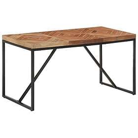 vidaXL Dining Table 140x70x76 cm Solid Acacia Wood and Mango Wood 323548