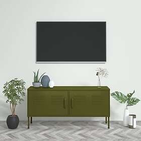 vidaXL TV Stand olivgrön 105x35x50 cm stål 336225