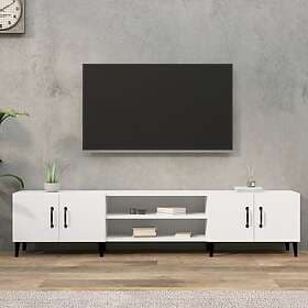 vidaXL TV Stand vit 180x31.5x40 cm konstruerat trä 816264