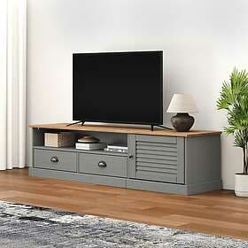 vidaXL TV Stand VIGO grå 156x40x40 cm massiv furu 353174