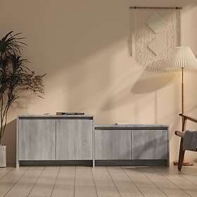 vidaXL TV Stand grå sonoma 146.5x35x50 cm konstruerat trä 813027