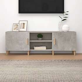 vidaXL TV Stand betonggrå 150x30x50 cm konstruerat trä 812622