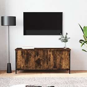 vidaXL TV Stand med dörrar rökfärgad ek 102x35x45 cm konstruerat trä 826292
