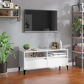 vidaXL TV Stand vit högglans 100x34.5x44.5 cm constructed wood 831903