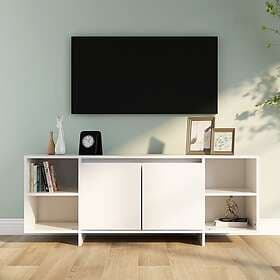 vidaXL TV Stand vit 130x35x50 cm spånskiva 809584