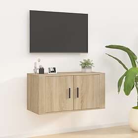 vidaXL Väggmonterad TV Stand sonoma-ek 80x34.5x40 cm 816627