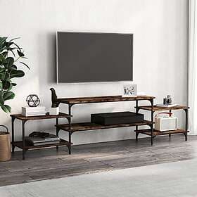 vidaXL TV Stand smoked oak 197x35x52 cm constructed wood 826327