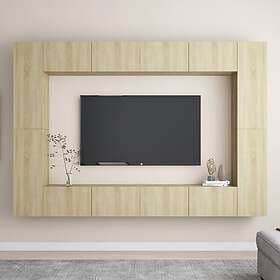 vidaXL TV Stand 8 pieces sonoma oak chipboard
