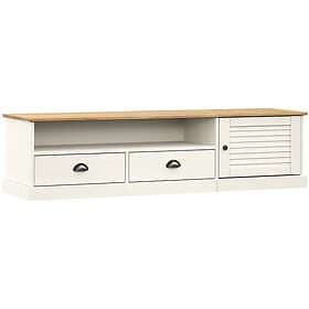 vidaXL TV Stand VIGO vit 156x40x40 cm massiv furu 353173