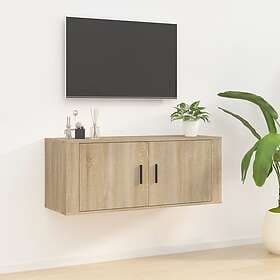 vidaXL Väggmonterad TV Stand sonoma-ek 100x34.5x40 cm 816635
