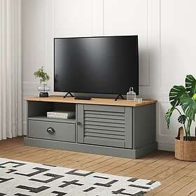 vidaXL TV Stand VIGO grå 106x40x40 cm massiv furu 353177