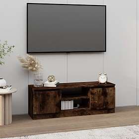 vidaXL TV Stand med dörr Rökfärgad ek 102x30x36 cm 823355