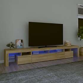 vidaXL TV Stand med LED-belysning sonoma ek 260x36.5x40 cm 3152780