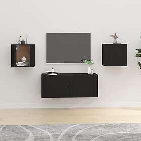vidaXL Väggmonterade tv-skåp 2 st svart 40x34.5x40 cm 816643