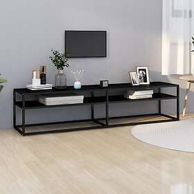 vidaXL TV Stand svart 180x40x40.5 cm härdat glas 331723