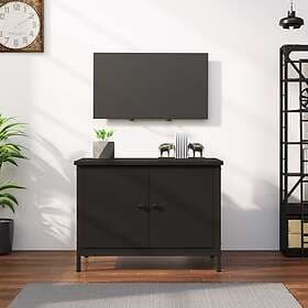 vidaXL TV Stand med dörrar svart 60x35x45 cm konstruerat trä 826295