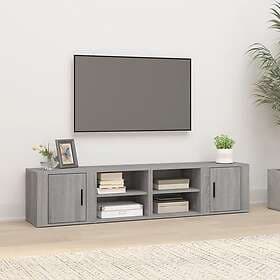 vidaXL TV Stand grå sonoma 80x31.5x36 cm konstruerat trä 819449